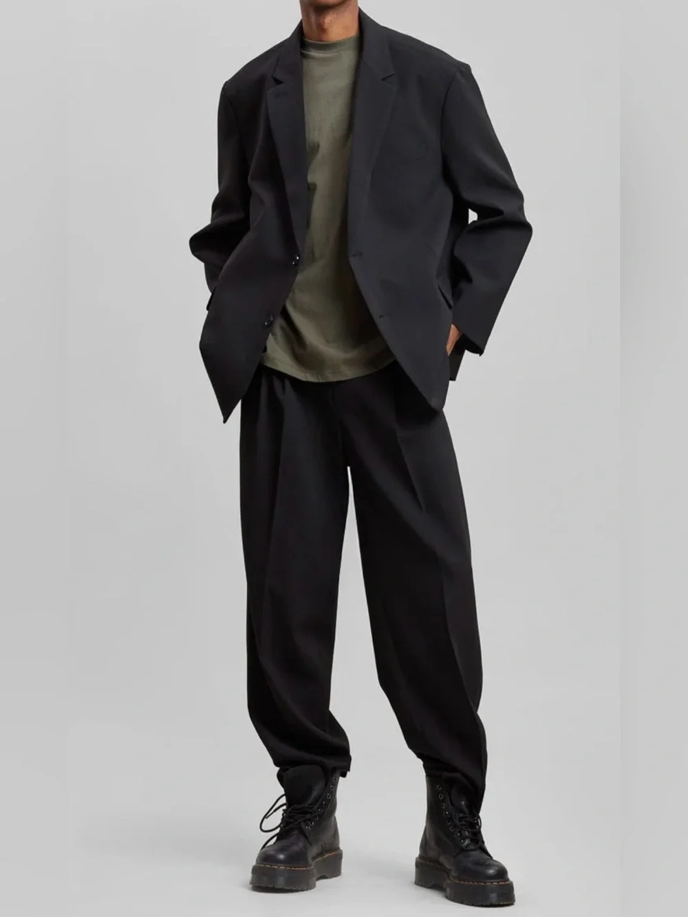 The Frankie Shop Black Oversized BEO Blazer Size XL